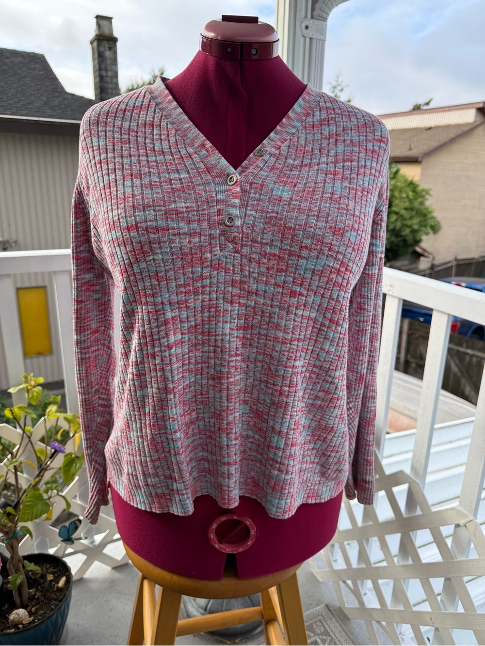 Sundance Living Legend Space Dye Ribbed Henley